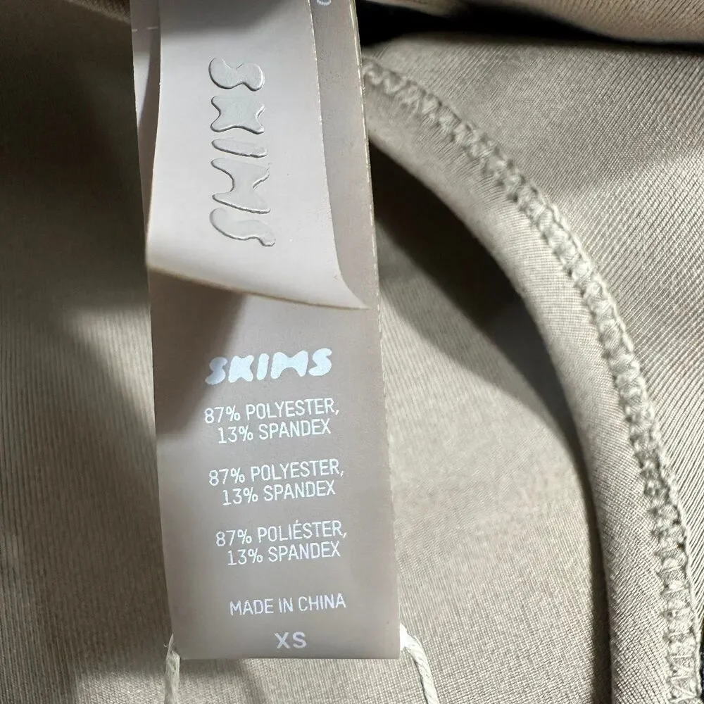 NWT Skims Womens Sport Swim Full Length Tan/Desert Bodysuit SW-BSF-0070 Sz XS - Picture 11 of 12